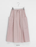 Calan Cotton Banding Long Skirt