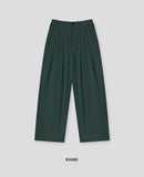 Lebec Cotton Half Banding Wide Pants
