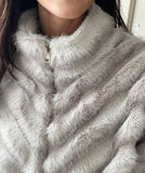 Minette Ecofur Zip-up Short Jacket