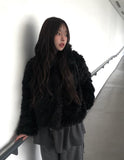 [Quilted Lining] Bento Collar Fur Jacket