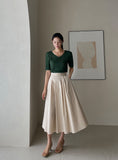 Verena V-neck Ribbed Knit