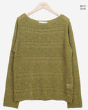 Rubbers One-Shoulder Long-Sleeve Knit