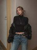 [1+1] Merry Glam Turtleneck Long-Sleeved T-Shirt
