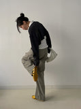 724 Peach Adjust Cargo Wide Pants