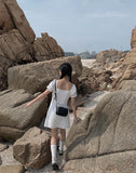 Tatin Leather Mini Crossbody Bag