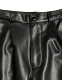 Flow Line Leather Pants Man