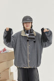 [BAONHAUS] Two-ton color reversible fleece jacket