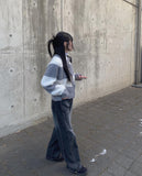 Luke Slit Stitch Black Denim Pants