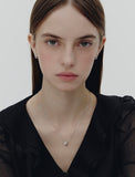 Champagne Full Moon Silver Duo Shine Necklace S
