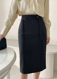 Atte Satin Pin-Tuck Blouse