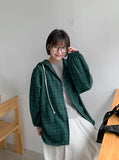 Gakoi Brushed Check Hood Over Shirt