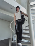 Mir layered long shirt slacks