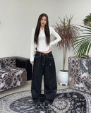 Carter's embroidered denim pants