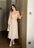 Lobuldi Satin Tie Blouse