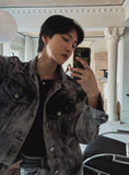 Rick smudging denim jacket