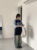 [unisex] Langen color matching number over short sleeve tee