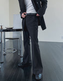 Lips Stripe Bootcut Slacks