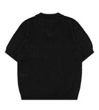 Simon Boucle Collar Short Sleeve Knit