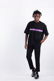 Heavy Overfit Wide 3 Color Line Logo