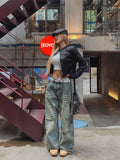 Denti Damage Brush Denim Pants
