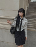 Eddie Stripe Cropped Shirt