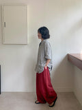 Jeans Pintuck Banding Balloon Wide Pants