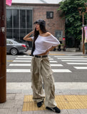 [U-BASIC] Summer Daily Boat Neck Loose Short Sleeve