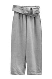 Hip sack brushed wide jogger pants