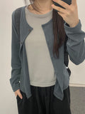 [BAONHAUS] Pelky Layered Rib Cardigan
