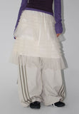 CURVED TRACK NYLON PANTS