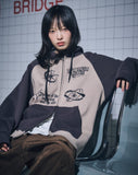 [2-WAY] Star & Sun raglan hood zip-up