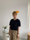 Billing Color Basic Short Sleeve Knit