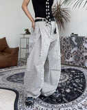 Poen Stripe Curved Pants