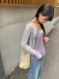 Kunibi Summer Ribbed Long Sleeve Cardigan