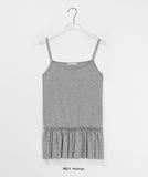 Cokeny Shirring Layered Sleeveless