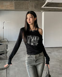Grayish Washing Bootcut Denim Pants