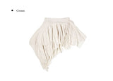 Koran Unbalance Layered Banding Skirt