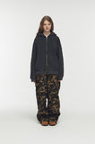 [2-WAY] Chima Sleeve Pigment Hood Zip-up
