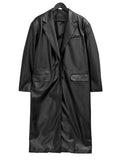 Pien leather long coat
