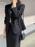 Dains Tailored Collar Short Jacket
