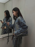 Lundy Dekki Biker Denim Jacket