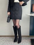 Sophien Quilting Padding Mini Skirt