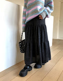 Buren Bocashi Long Flare Skirt