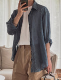 Tates Linen Striped Shirt