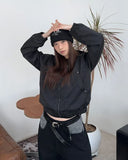 Luden Hook Buckle Hooded Jumper
