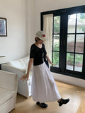 Deloin Pintuck Banding Balloon Long Skirt