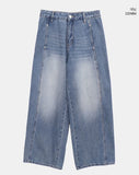 [MADE] Nealon Cut Rivet Wide Denim Pants