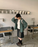 Itste Washing Denim Midi Skirt