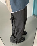 [BAONHAUS] Lubena Nylon Ribbon Banding Pants