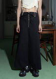 WAIST FOLD SLIT LONG SK